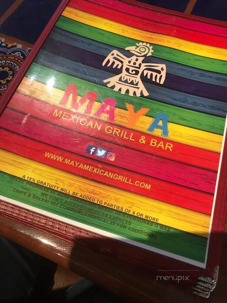 Maya Grill & Bar - Wyoming, MI menu_pic