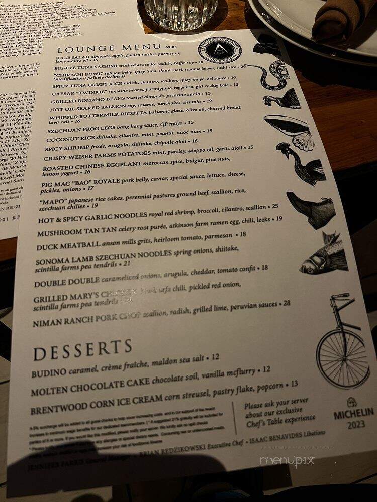 Kettner Exchange - San Diego, CA menu_pic