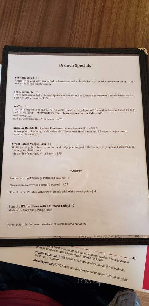 Sassy Spoon - Minneapolis, MN menu_pic