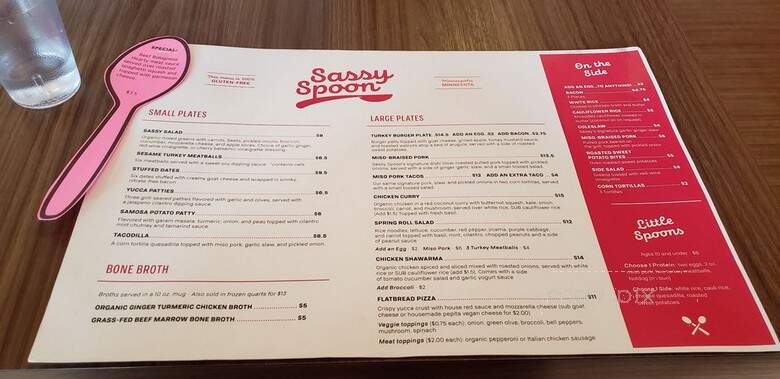Sassy Spoon - Minneapolis, MN menu_pic