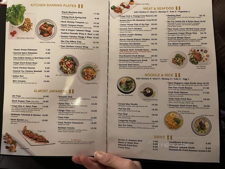 Sachi Asian Bistro - New York, NY menu_pic
