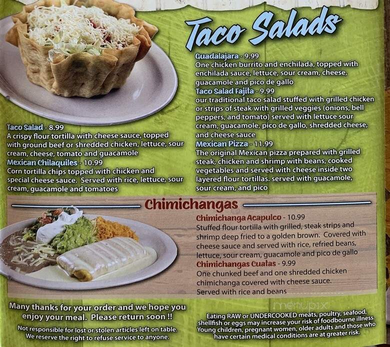 Los Patios Mexican Restaurant - Danville, IN menu_pic