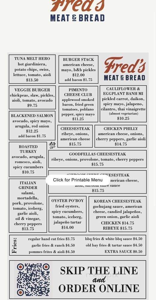 Fred's Meat & Bread - Atlanta, GA