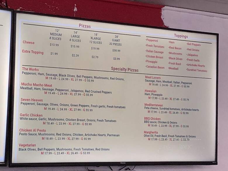 Dano's Pizzeria - Westminster, CA menu_pic