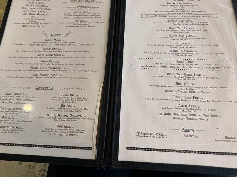 Juan's Flying Burrito - New Orleans, LA menu_pic