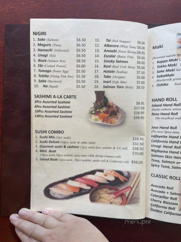 Sushi Island - Orinda, CA menu_pic