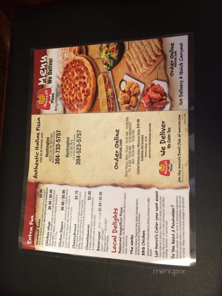 Marco's Pizza - Huntington, WV menu_pic
