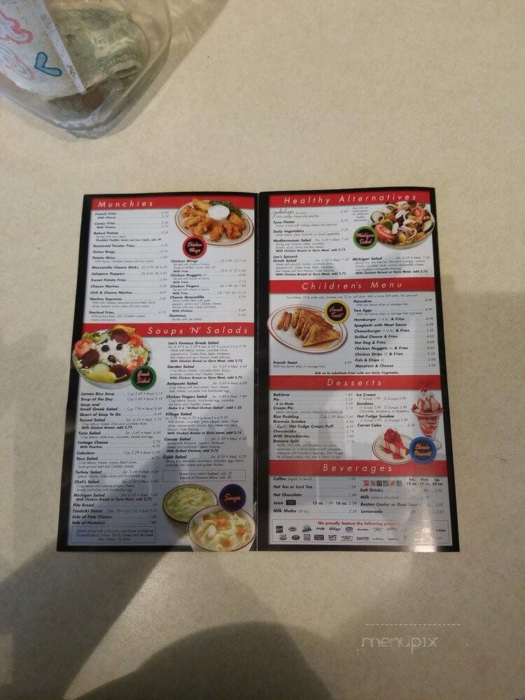 Leo's Coney Island - Sylvan Lake, MI menu_pic