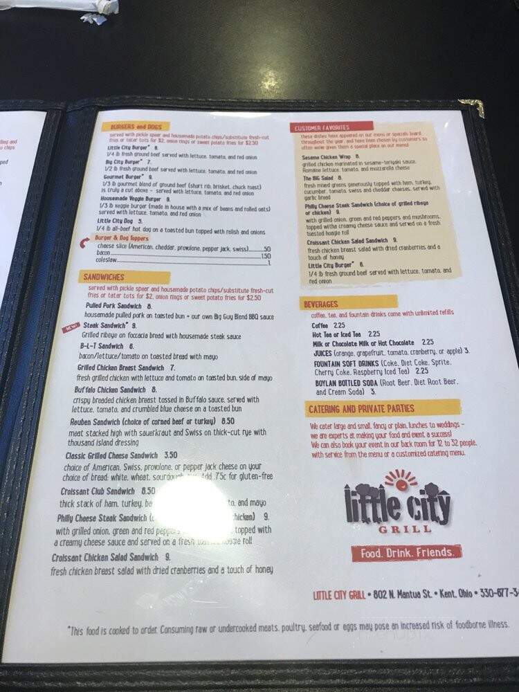 Little City Grill - Kent, OH menu_pic