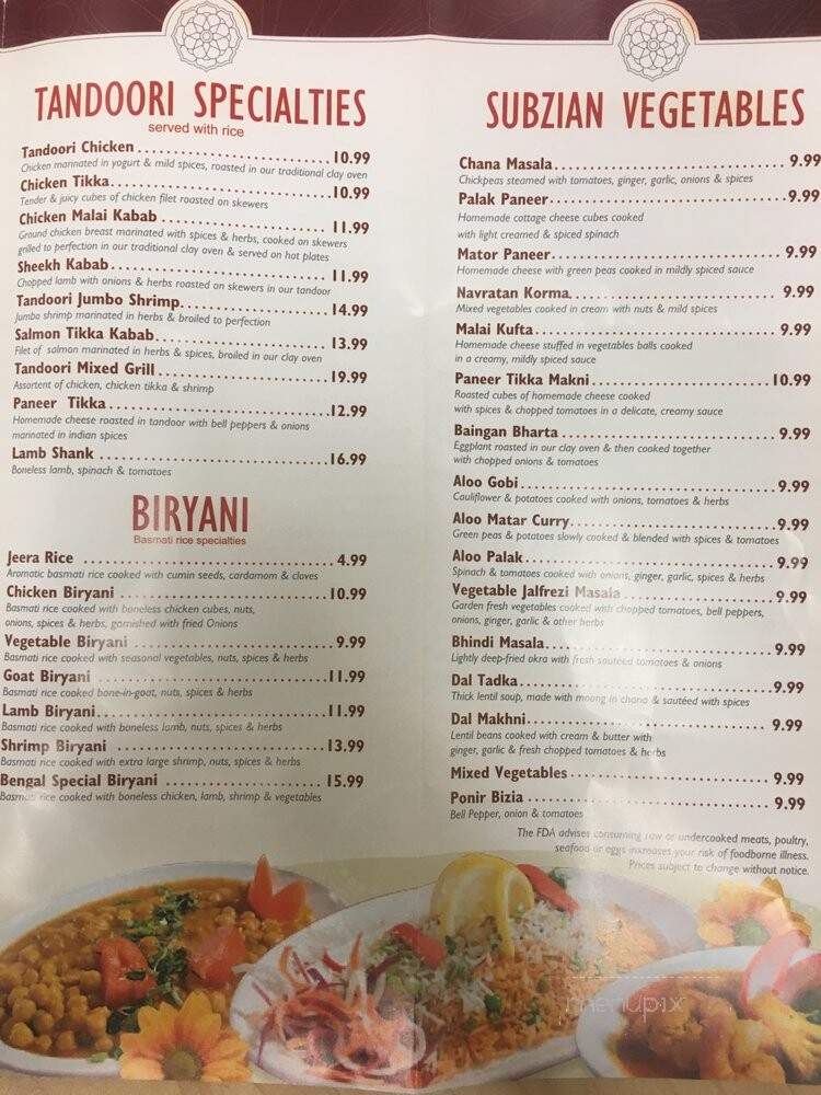 Bangal Kabab House and Restaurant - Pittsburgh, PA menu_pic