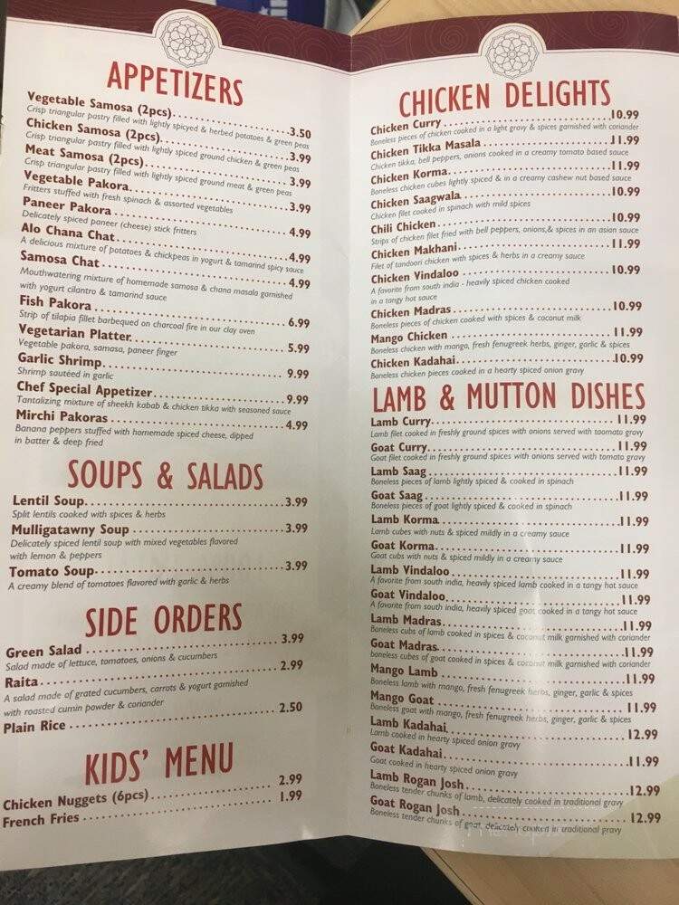Bangal Kabab House and Restaurant - Pittsburgh, PA menu_pic