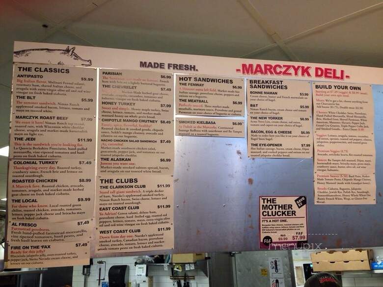 Marczyk Fine Foods - Denver, CO menu_pic