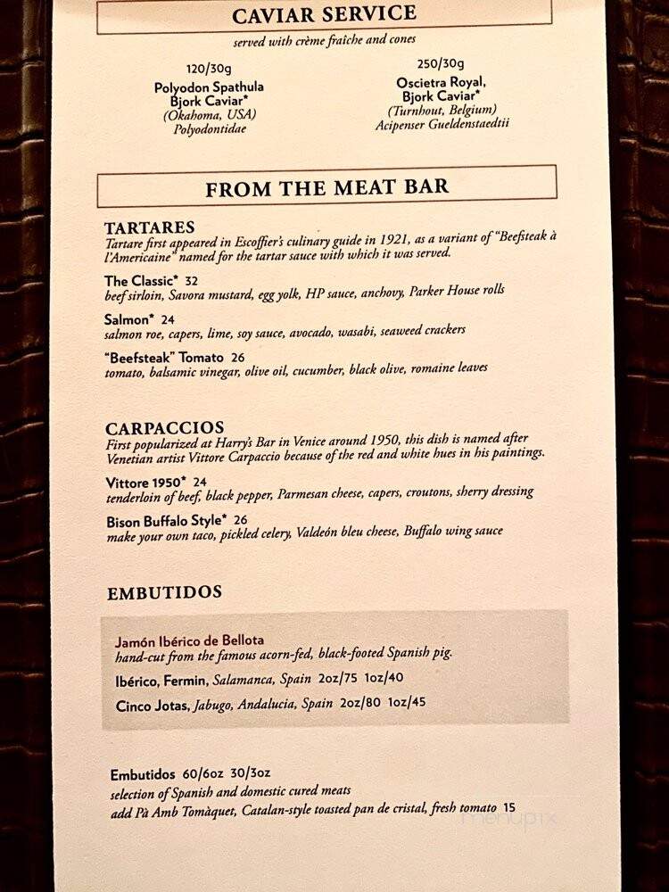 Bazaar Meat by Jose Andres - Las Vegas, NV menu_pic