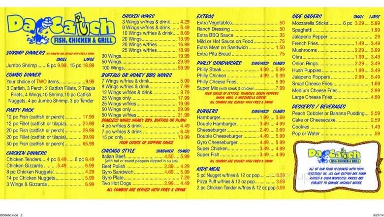 Da Catch Fish and Chicken - Beloit, WI menu_pic