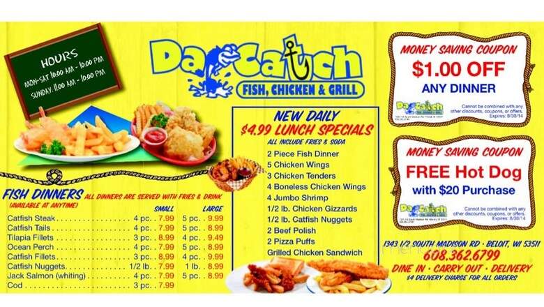 Da Catch Fish and Chicken - Beloit, WI menu_pic