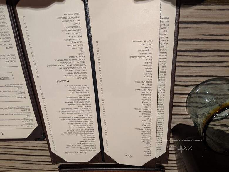 Temazcal Tequila Cantina - Lynnfield, MA menu_pic