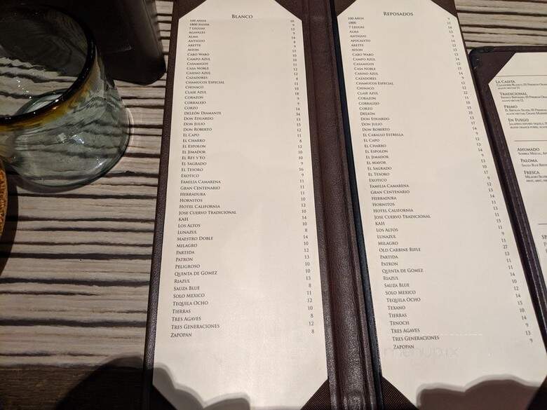 Temazcal Tequila Cantina - Lynnfield, MA menu_pic