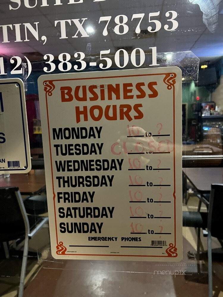 Los Jarochos - Austin, TX menu_pic