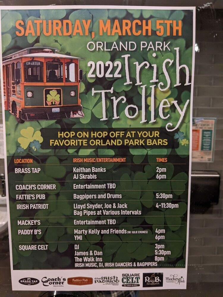 Square Celt Ale House & Grill - Orland Park, IL menu_pic