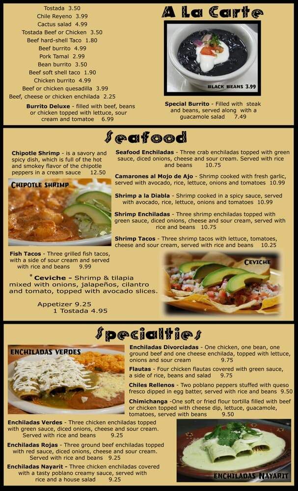 Frida Kahlo Mexican Restaurant - Solon, IA menu_pic