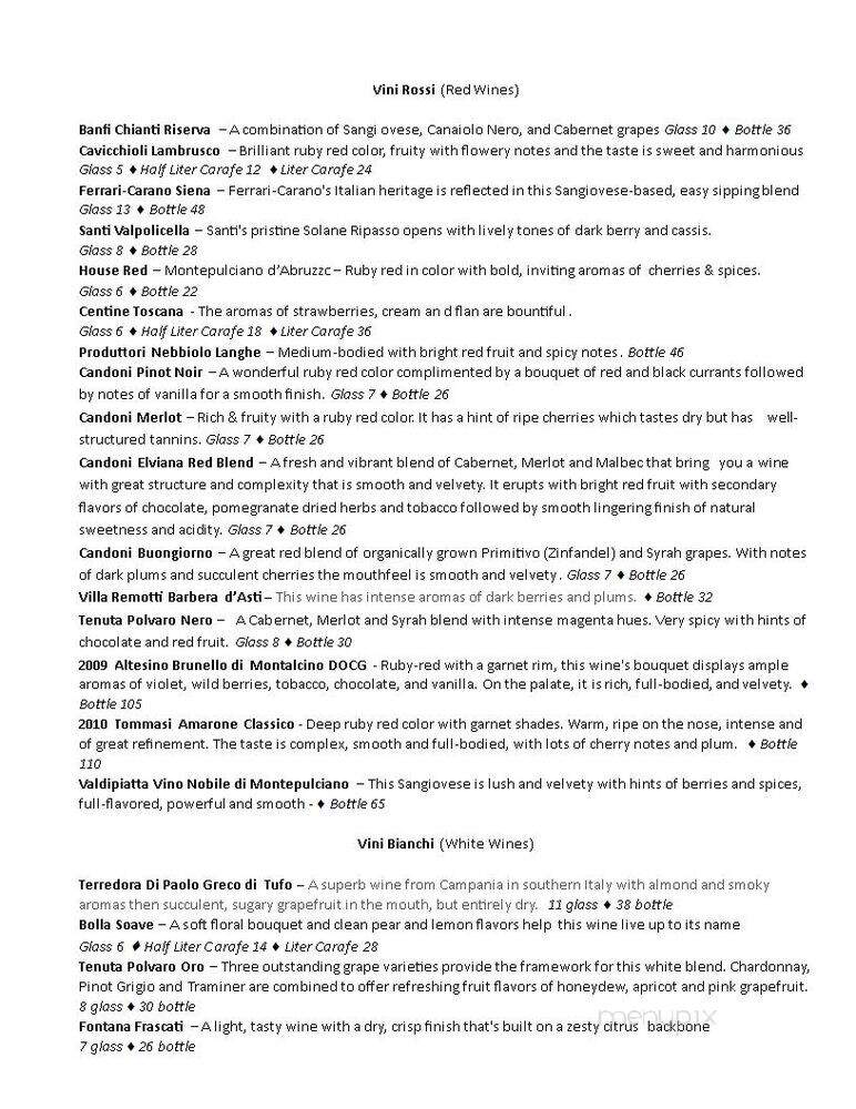 Italia! - Hayward, WI menu_pic