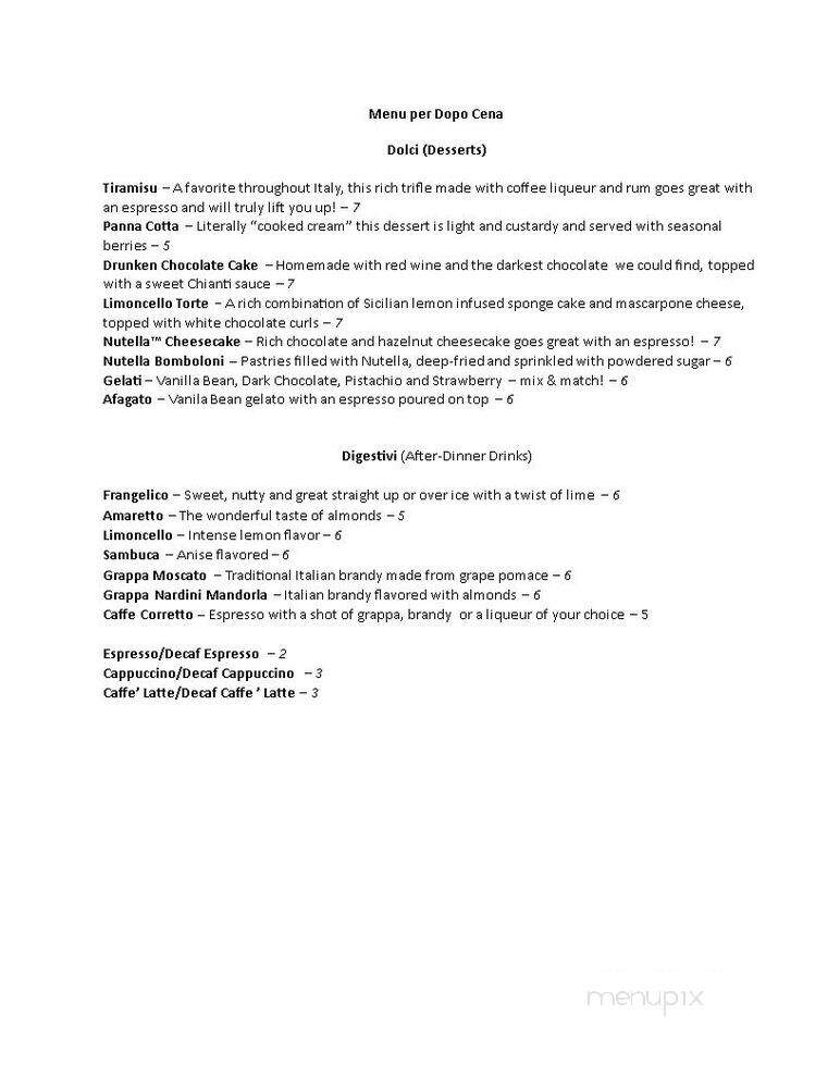 Italia! - Hayward, WI menu_pic