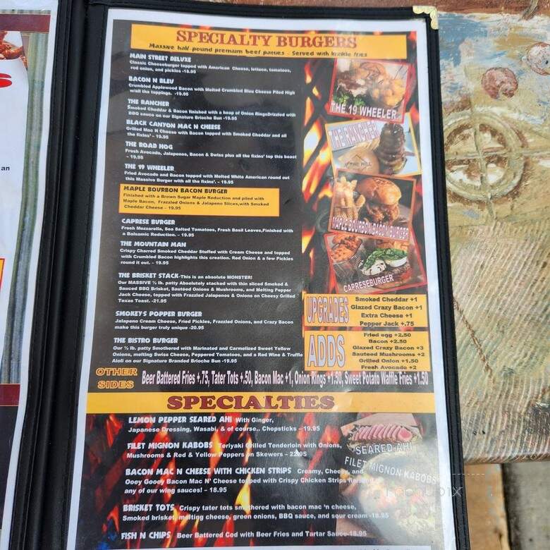 Up the Hill Grill - Ramona, CA menu_pic