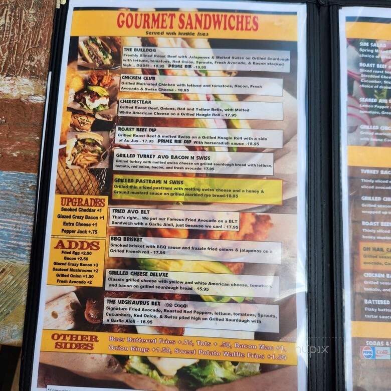 Up the Hill Grill - Ramona, CA menu_pic