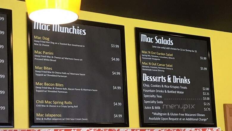 Mac N Out Macaroni and cheese - Milford, CT menu_pic