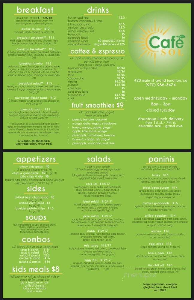 Cafe Sol - Grand Junction, CO