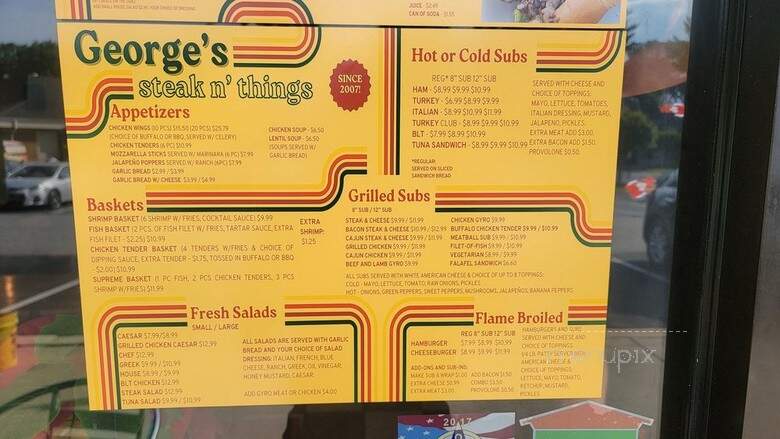 George's Steak n' Things - Fairfax Station, VA menu_pic