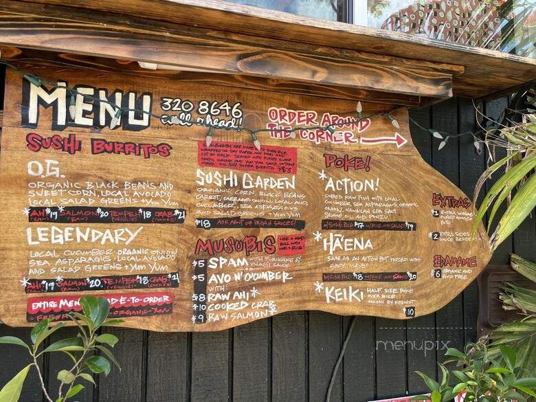 Sushigirl Kauai - Hanalei, HI menu_pic