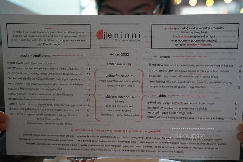 Jeninni Kitchen + Wine Bar - Pacific Grove, CA