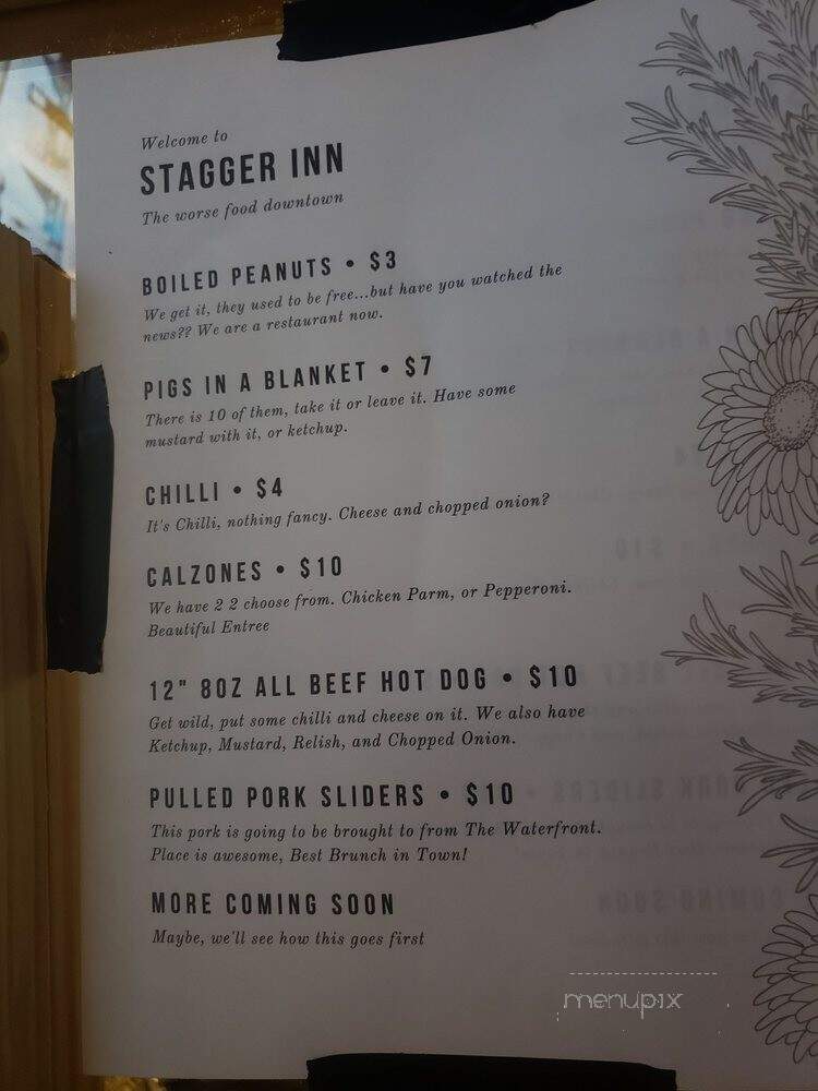 Stagger Inn - Orlando, FL menu_pic