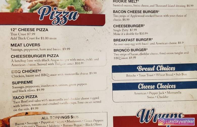 Rookies Sports Pub - Lafayette, IN menu_pic