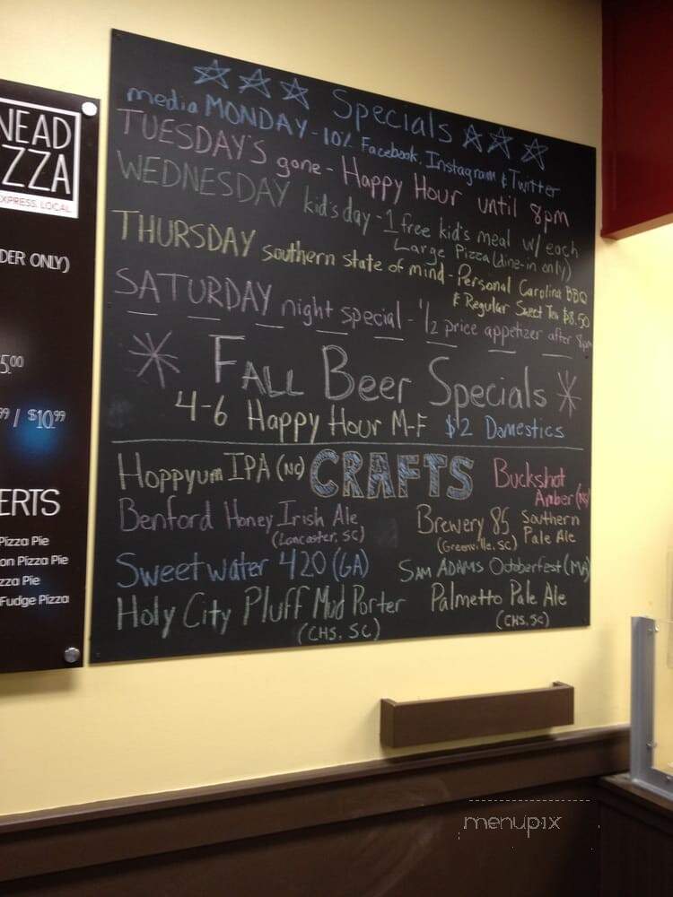 Kneads Pizza - Lexington, SC menu_pic