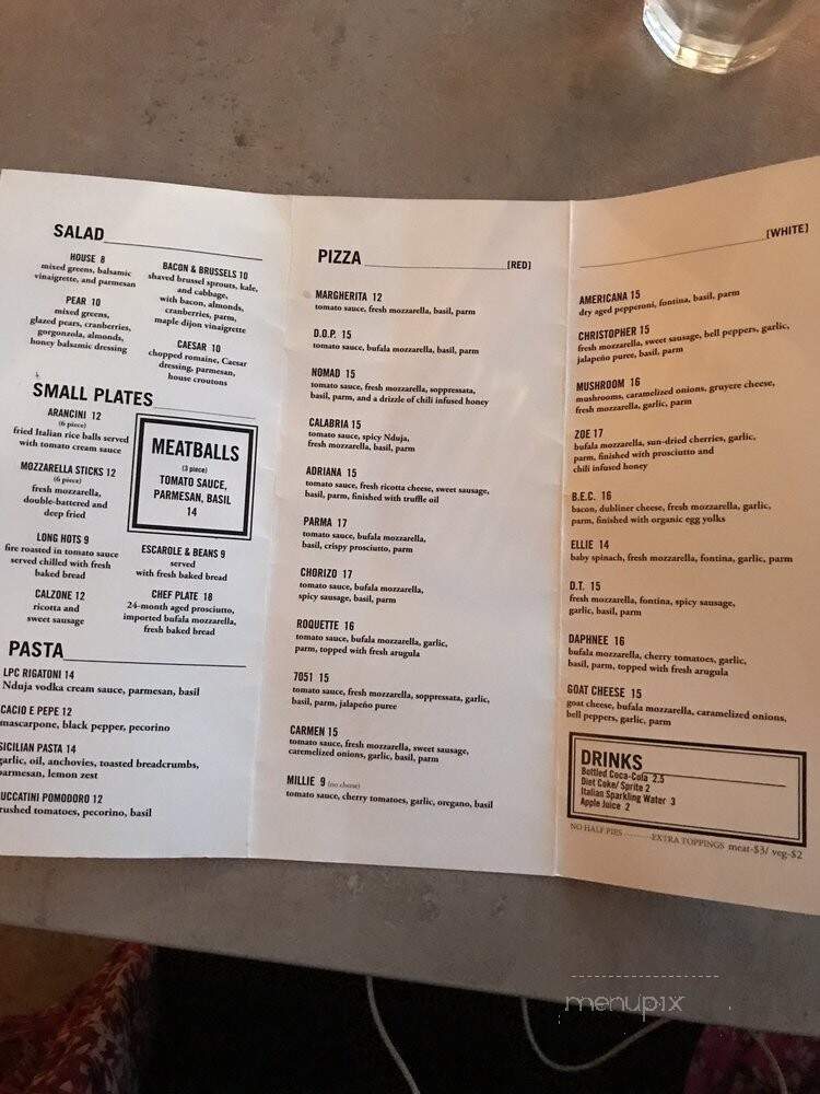Lombardi Pizza Co. - Bridgewater, NJ menu_pic
