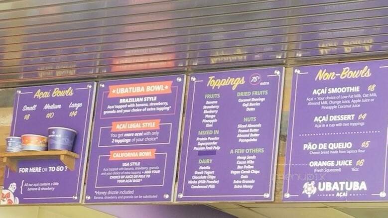 Ubatuba Acai - Northridge, CA menu_pic