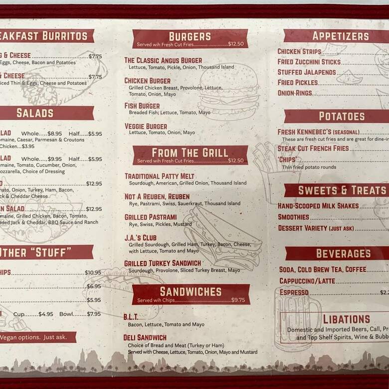 Ja Johnny's Cafe - Parker, AZ menu_pic