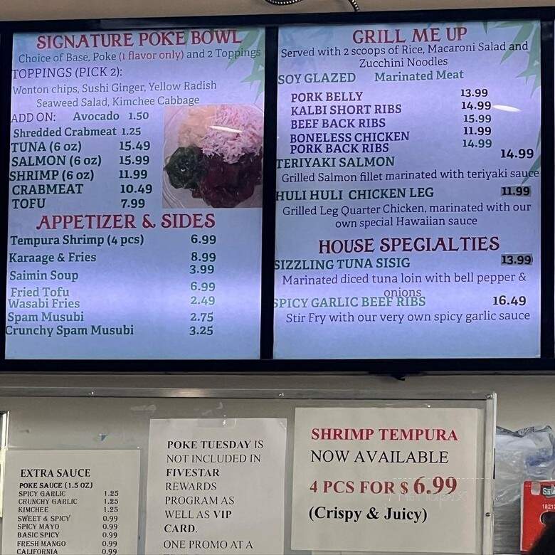Poke Etc. - Long Beach, CA menu_pic