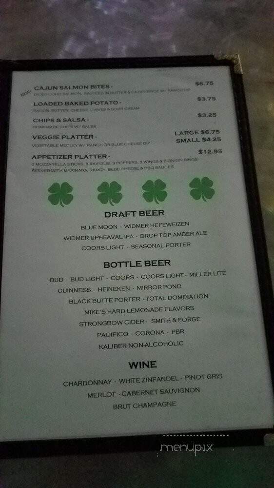 McQuillan's - Portland, OR menu_pic