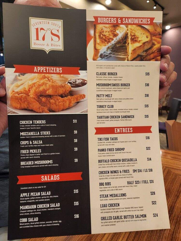 17 South Booze & Bites - Las Vegas, NV menu_pic