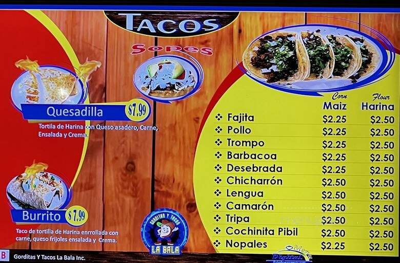Gorditas Y Tacos la Bala - Houston, TX