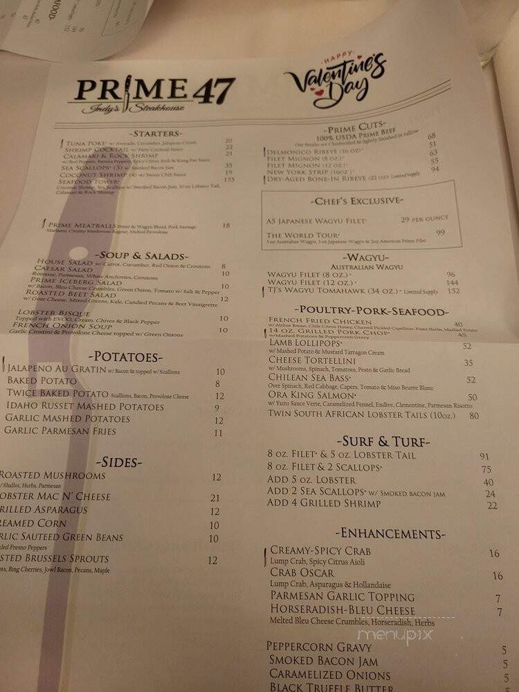 Prime 47 - Indianapolis, IN menu_pic