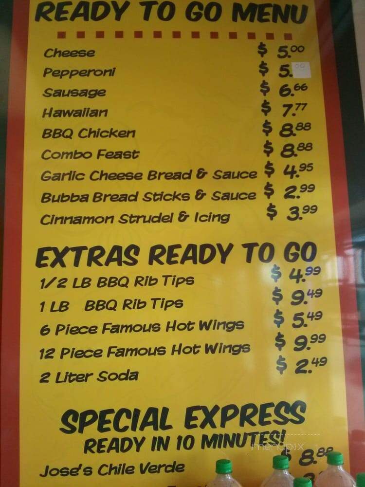 Big Daddy Pizza - Las Vegas, NV menu_pic