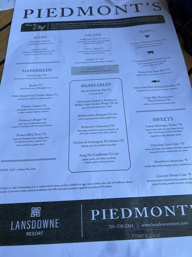 Piedmon't Table - Leesburg, VA