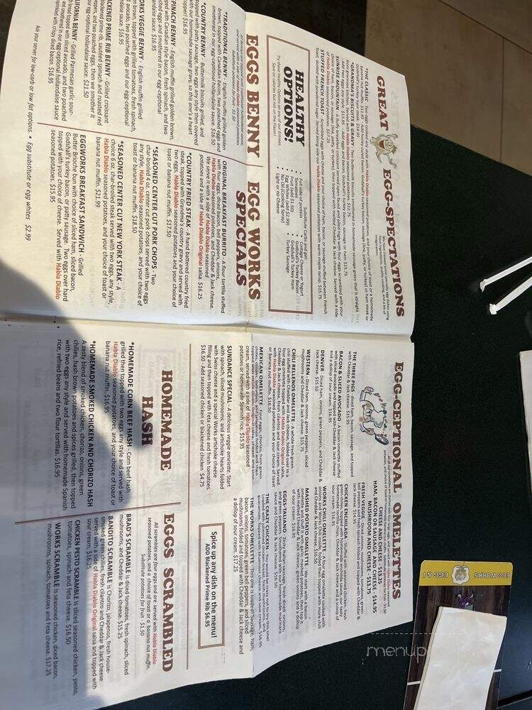 Egg Works - Las Vegas, NV menu_pic