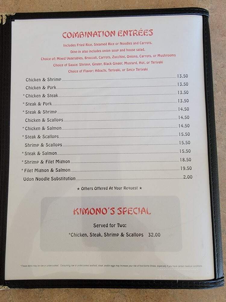 Kimono Japanese Restaurant - Winston-Salem, NC