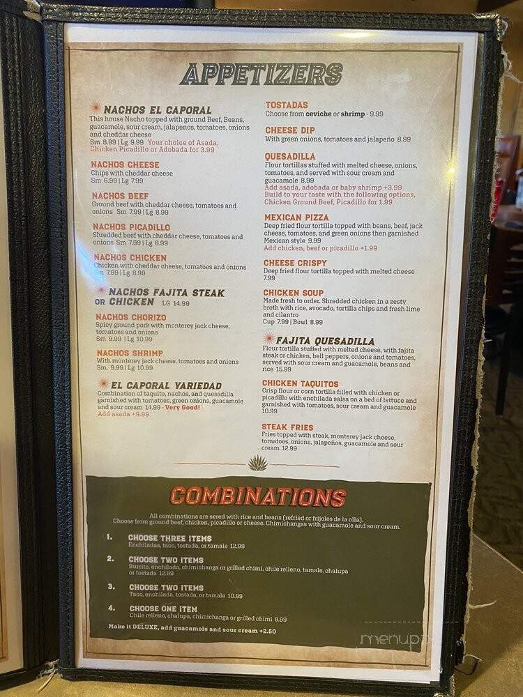 El Caporal - Heyburn, ID menu_pic