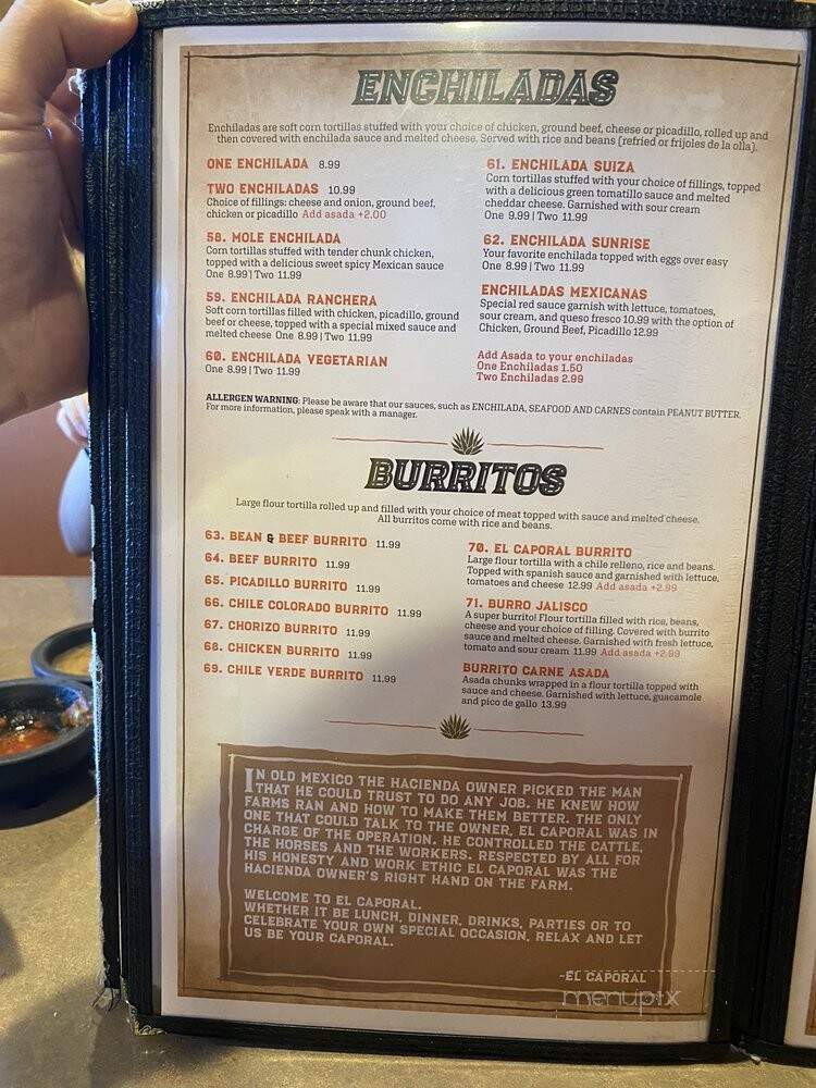 El Caporal - Heyburn, ID menu_pic